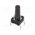SKHHDUA010; Microswitch TACT; SPST; Pos: 2; 0.05A/12VDC; THT; 1.6N; 6x6x3.5mm; ALPS SKHHDUA010; Microswitch TACT; SPST; Pos: 2; 0.05A/12VDC; THT; 1.6N; 6x6x3.5mm; ALPS