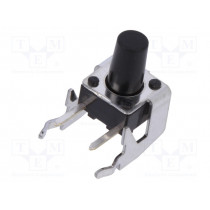 SKHHLQA010; Microswitch TACT; SPST; Pos: 2; 0.05A/12VDC; THT; 1N; 6x6x3.5mm; ALPS