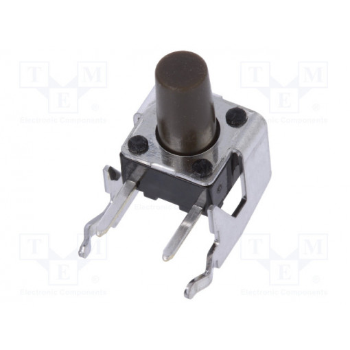 SKHHLRA010; Microswitch TACT; SPST; Pos: 2; 0.05A/12VDC; THT; 1.6N; 6x6x3.5mm; ALPS