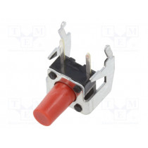 SKHHLSA010; Microswitch TACT; SPST; Pos: 2; 0.05A/12VDC; THT; 2.6N; 6x6x3.5mm; ALPS
