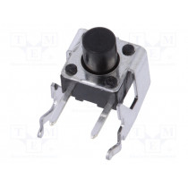 SKHHLUA010; Microswitch TACT; SPST; Pos: 2; 0.05A/12VDC; THT; 1N; 6x6x3.5mm; ALPS