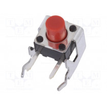 SKHHLWA010; Microswitch TACT; SPST; Pos: 2; 0.05A/12VDC; THT; 2.6N; 6x6x3.5mm; ALPS