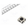 SKHMQKE010; Microswitch TACT; SPST; Pos: 2; 0.05A/12VDC; SMT; 1N; 6.5x6.2x2.6mm; ALPS
