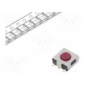 SKHMQME010; Microswitch TACT; SPST; Pos: 2; 0.05A/12VDC; SMT; 2.4N; 3.1mm; round; ALPS