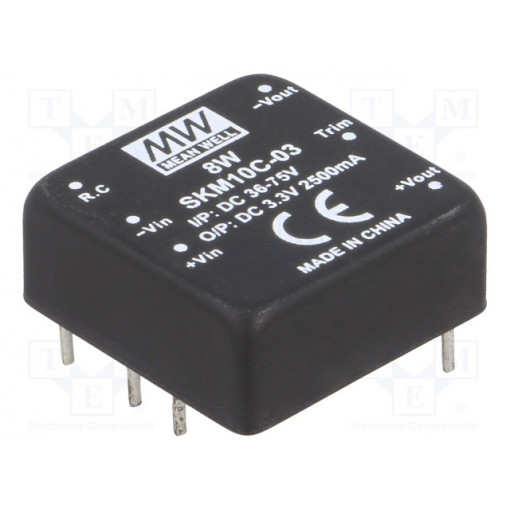 SKM10C-03; Converter: DC/DC; 10W; Uin: 36÷75V; 3.3VDC; Iout: 2500mA; 1