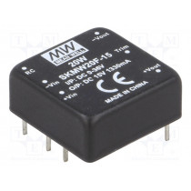 SKMW20F-15; Converter: DC/DC; 20W; Uin: 9÷36V; 15VDC; Iout: 0÷1330mA; 1
