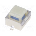 SKPGABE010; Microswitch TACT; SPST; Pos: 2; 0.05A/12VDC; SMT; 2.9N; 5mm; square; ALPS