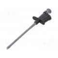 SKPS 8334 NI/SW; Clip-on probe; hook type; 6A; black; Plating: nickel plated; 4mm; SCHÜTZINGER