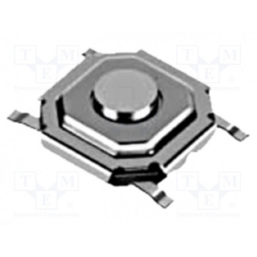 SKQGABE010; Microswitch TACT; SPST-NO; Pos: 2; 0.05A/12VDC; SMT; none; 1.57N; ALPS