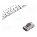 SKQYAAE010; Microswitch TACT; SPST; Pos: 2; 0.05A/12VDC; SMT; 1.6N; 2.5mm; black; ALPS