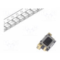 SKSNLAE010; Microswitch TACT; SPST; Pos: 2; 0.05A/12VDC; SMT; 2.4N; 3mm; black; ALPS