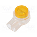 UY XS003802484; Quick splice; Scotchlok; IDC; 22AWG÷26AWG; yellow; 0.4÷0.7mm; 3M