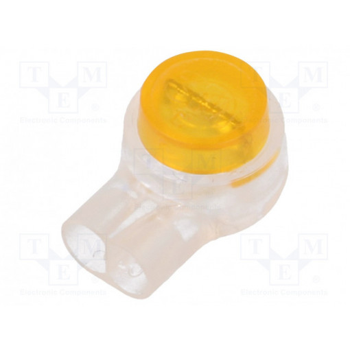 UY XS003802484; Quick splice; Scotchlok; IDC; 22AWG÷26AWG; yellow; 0.4÷0.7mm; 3M