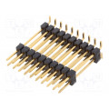 SL 16 SMD/182/20 G; Pin header; pin strips; male; PIN: 20; straight; 2.54mm; THT; 2x10; FISCHER ELEKTRONIK SL 16 SMD/182/20 G; Pin header; pin strips; male; PIN: 20; straight; 2.54mm; THT; 2x10; FISCHER ELEKTRONIK