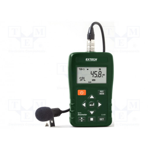 SL400; Data logger; sound level; Power supply: 1 battery 9V 6F22; EXTECH