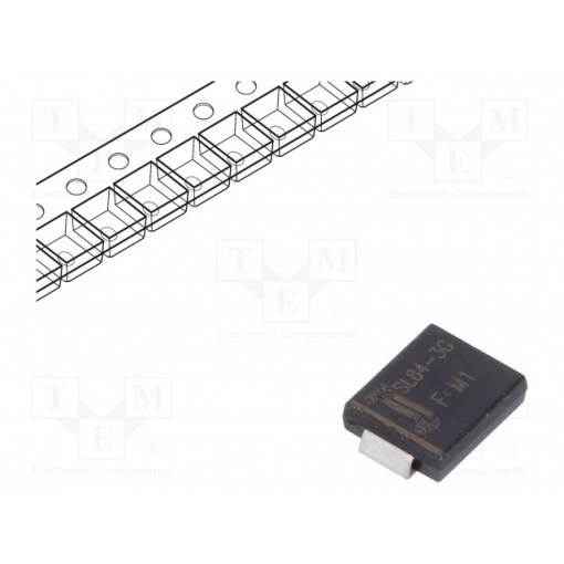 SL84-3G; Diode: Schottky rectifying; SMD; 40V; 8A; SMC; Package: reel,tape; DIOTEC SEMICONDUCTOR