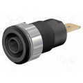 23.3060-21; Socket; 4mm banana; 32A; 1kV; Cutout: Ø12.2mm; black; gold-plated; STÄUBLI