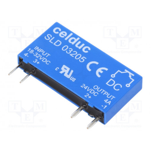SLD03205; Relay: solid state; Ucntrl: 18÷32VDC; 4A; 0÷32VDC; Series: SLD; CELDUC