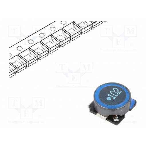SLF10145T-102MR29-PF; Inductor: ferrite; SMD; 1000uH; 0.32A; 2.8Ω; ±20%; Series: SLF; TDK
