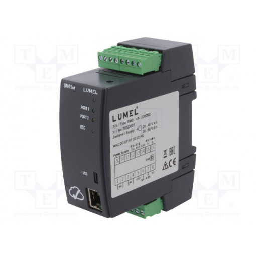 SM61IOT-2200M0; Industrial module: data logger; 20÷40VAC; 20÷60VDC; IN: 2; 0÷55°C; LUMEL