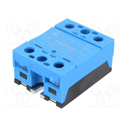 SO863070; Relay: solid state; Ucntrl: 3.5÷32VDC; 35A; 24÷510VAC; -55÷100°C; CELDUC