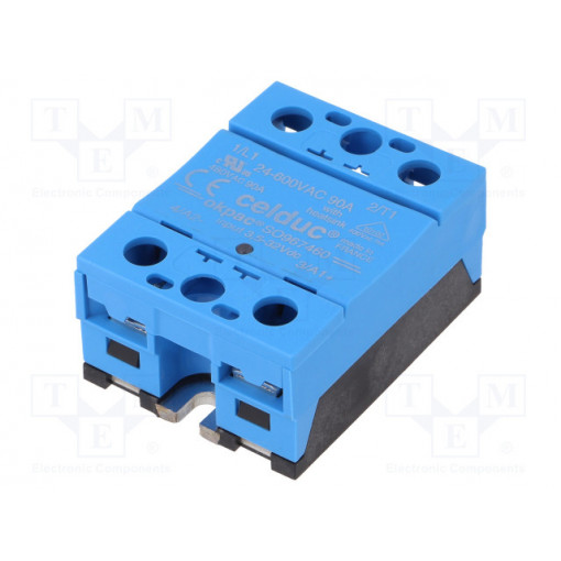SO967460; Relay: solid state; Ucntrl: 3.5÷32VDC; 90A; 24÷600VAC; -55÷100°C; CELDUC