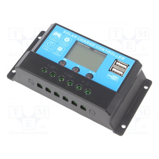 3IPSSOLU10; Charging regulator; 10A; 12/24VDC; -20÷55°C; VOLT POLSKA 3IPSSOLU10; Charging regulator; 10A; 12/24VDC; -20÷55°C; VOLT POLSKA