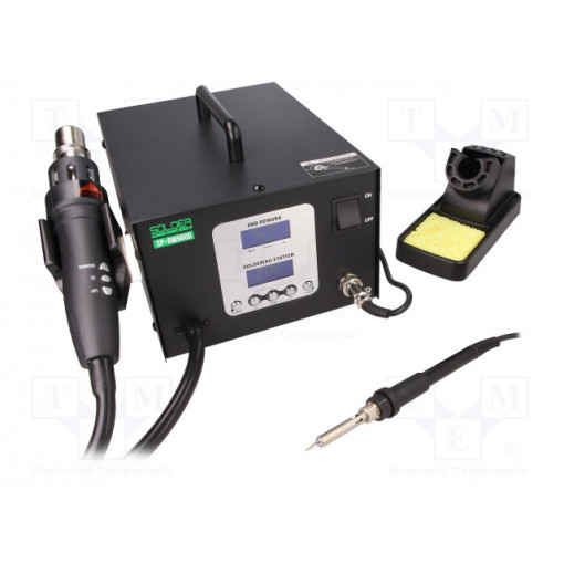 ; Hot air soldering station; digital; 900W; 100÷500°C; 3÷21l/min; SOLDER PEAK ; Hot air soldering station; digital; 900W; 100÷500°C; 3÷21l/min; SOLDER PEAK