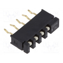 SPA04B; Switch: DIP-SWITCH; Poles number: 4; OFF-ON; 0.01A/5VDC; Pos: 2; C&K