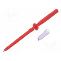 24.0239-22; Probe: for oscilloscope; red; Conform to: EN61010 1000VCAT III; STÄUBLI 24.0239-22; Probe: for oscilloscope; red; Conform to: EN61010 1000VCAT III; STÄUBLI