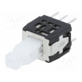 SPPH410100; Switch: push-button; Pos: 2; DPDT; 0.1A/30VDC; OFF-ON; Mounting: THT; ALPS