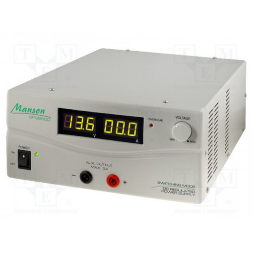 SPS-9600; Power supply: laboratory; Channels: 1; Uout: 0÷15VDC; 5A; 60A; MANSON