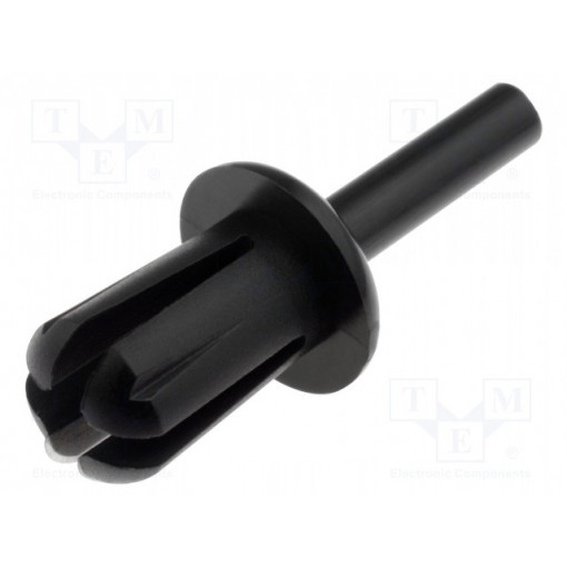 SR-0815K; Rivet; polyamide; Panel cutout diam: 8mm; Colour: black; UL94V-2; KSS WIRING