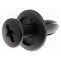 SR-614; Rivet; polyamide; Panel cutout diam: 6.3mm; Colour: black; UL94V-2; KSS WIRING SR-614; Rivet; polyamide; Panel cutout diam: 6.3mm; Colour: black; UL94V-2; KSS WIRING