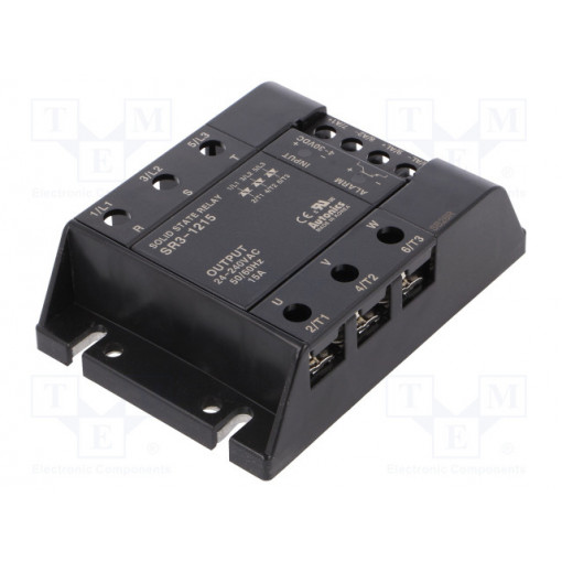 SR3-1215; Relay: solid state; Ucntrl: 4÷30VDC; 15A; 24÷240VAC; 3-phase; AUTONICS