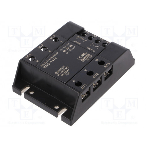 SR3-1475; Relay: solid state; Ucntrl: 4÷30VDC; 75A; 48÷480VAC; 3-phase; AUTONICS