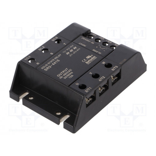 SR3-4415; Relay: solid state; Ucntrl: 90÷240VAC; 15A; 48÷480VAC; 3-phase; AUTONICS