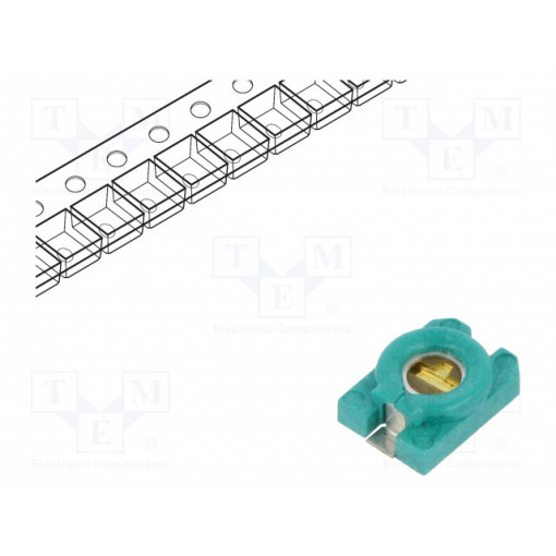 SR301TR; Trimmer: ceramic; 8pF÷30pF; SMD; green; 100VDC; Diel: N1200; SR PASSIVES