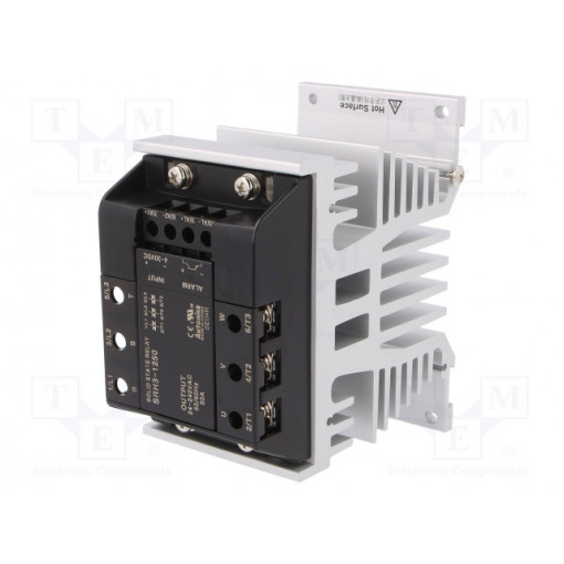 SRH3-1250; Relay: solid state; Ucntrl: 4÷30VDC; 50A; 24÷240VAC; 3-phase; DIN; AUTONICS