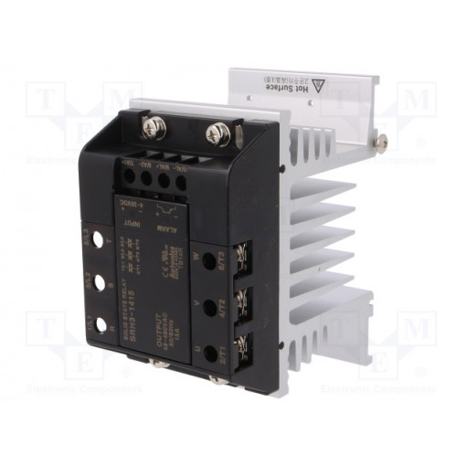 SRH3-1415; Relay: solid state; Ucntrl: 4÷30VDC; 15A; 48÷480VAC; 3-phase; DIN; AUTONICS
