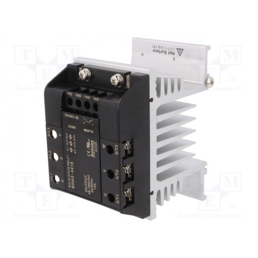 SRH3-4415; Relay: solid state; Ucntrl: 90÷240VAC; 15A; 48÷480VAC; 3-phase; DIN; AUTONICS