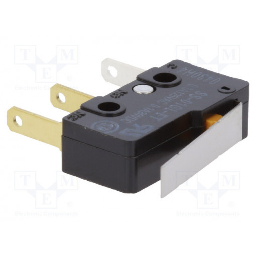 SS01GLET; Microswitch SNAP ACTION; with lever; SPDT; 0.1A/125VAC; ON-(ON); OMRON OCB