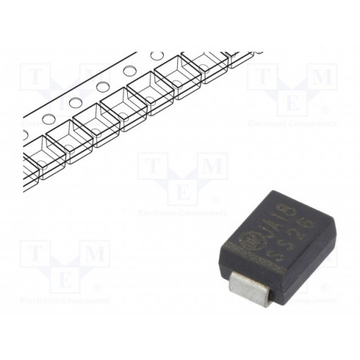 SS26; Diode: Schottky rectifying; SMD; 60V; 2A; SMB; Package: reel,tape; YANGJIE TECHNOLOGY