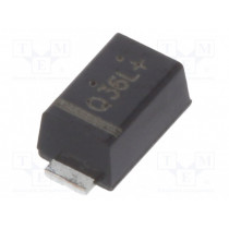 SS36FA; Diode: Schottky rectifying; SMD; 60V; 3A; SOD123F; ON SEMICONDUCTOR