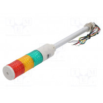 ST45LF-3-24-RAG; Signaller: signalling column; LED; red/amber/green; Usup: 24VDC; QLIGHT