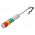 ST45LF-BZ-3-24-RAG; Signaller: signalling column; LED; red/amber/green; Usup: 24VDC; QLIGHT ST45LF-BZ-3-24-RAG; Signaller: signalling column; LED; red/amber/green; Usup: 24VDC; QLIGHT