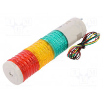 ST45ML-BZ-3-24-RAG; Signaller: signalling column; LED; red/amber/green; Usup: 24VDC; QLIGHT