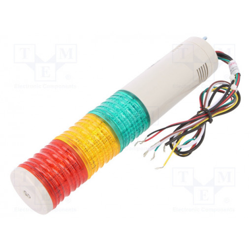 ST45MLF-BZ-3-24-RAG; Signaller: signalling column; LED; red/amber/green; Usup: 24VDC; QLIGHT