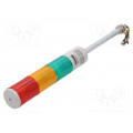 ST56L-BZ-3-24-RAG; Signaller: signalling column; LED; red/amber/green; Usup: 24VDC; QLIGHT ST56L-BZ-3-24-RAG; Signaller: signalling column; LED; red/amber/green; Usup: 24VDC; QLIGHT