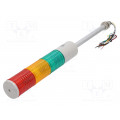 ST56LF-3-24-RAG; Signaller: signalling column; LED; red/amber/green; Usup: 24VDC; QLIGHT ST56LF-3-24-RAG; Signaller: signalling column; LED; red/amber/green; Usup: 24VDC; QLIGHT